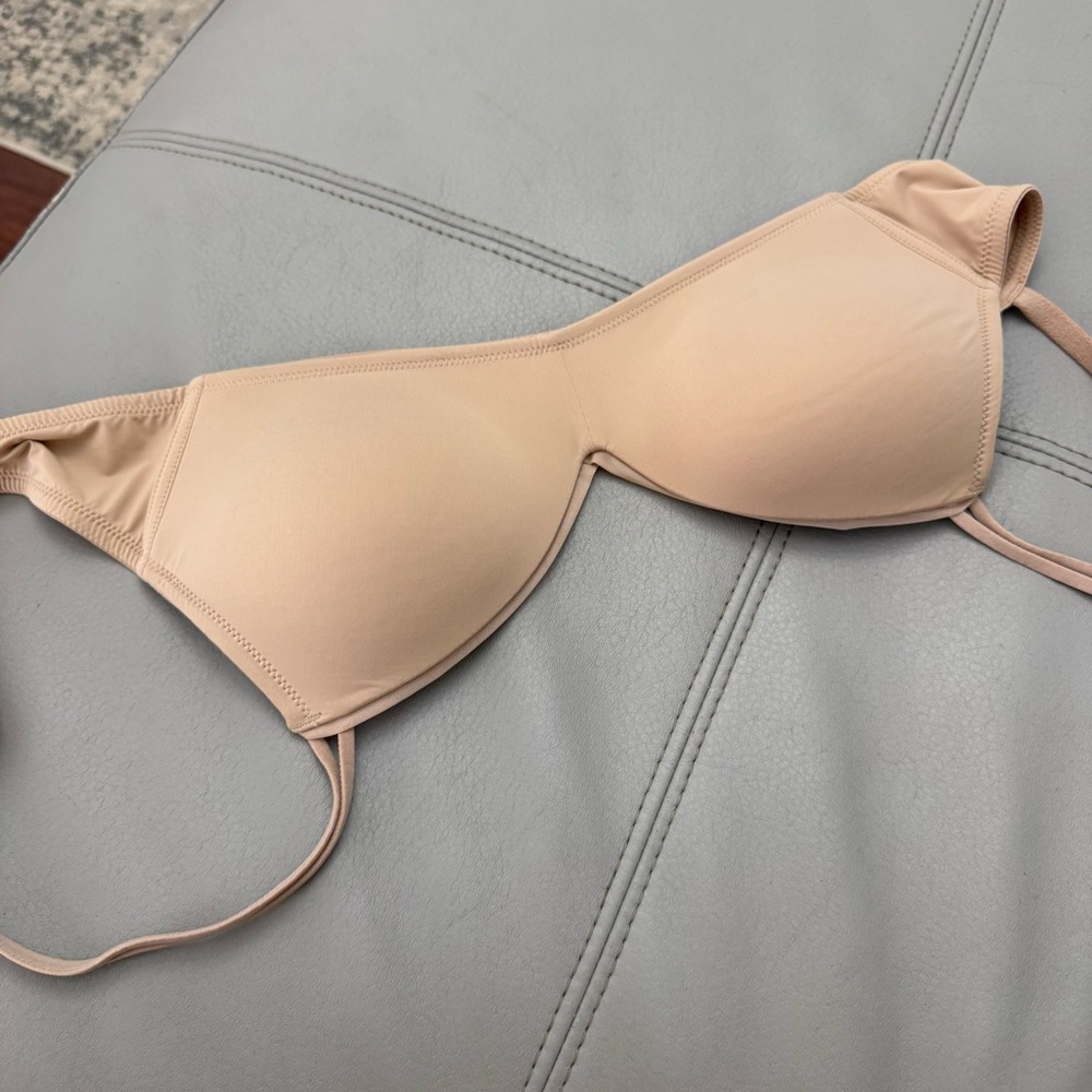 H7 Aerie Real Happy Wireless Plunge V-Neck Bra Lounge Comfort Pink - Picture 4 of 6